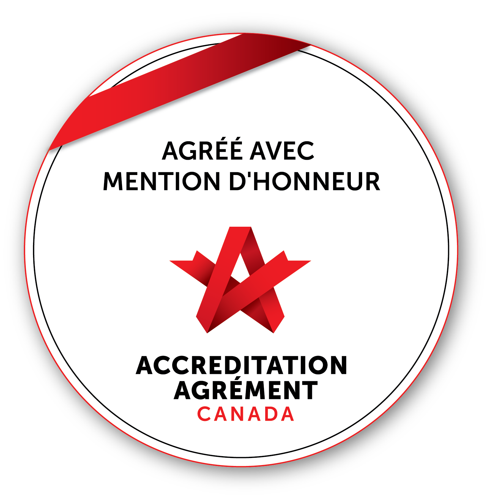 Logo d'Agrément Canada AGRÉÉ AVEC MENTION D'HONNEUR